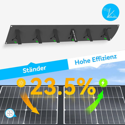 Ecosonique Zonnepaneel, 300 W, opvouwbaar, draagbaar zonnepaneel, oplader voor de meeste krachtcentrales, 40 V MC4-voeding en meerdere uitgangen, folarmodule voor camping, outdoor, camper