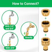 Tuinslang - Uitrekbare Tuinslang - Tuinslangset - Flexibel - Waterslang - Metalen Tuinslangpijp - met 8 Functies - Sproeier - Lekvrij - Anti-Roest - Duurzaam - Gemakkelijk op te Bergen - 50m - Zwart