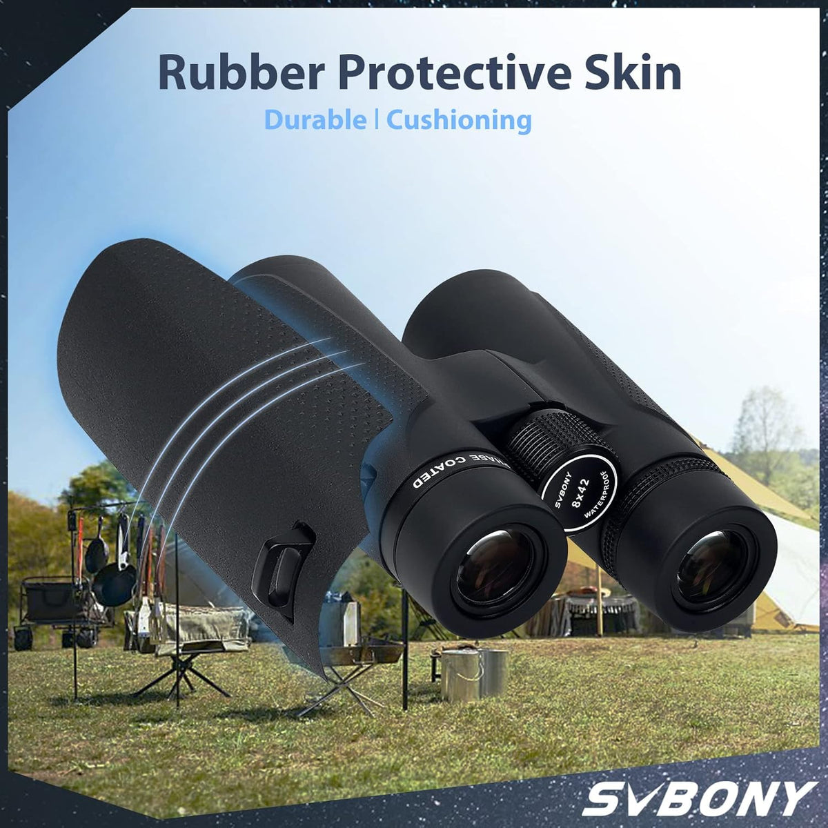 Svbony SV202 ED verrekijker voor Adaults 8x42, High Power Bak4 FMC Compacte Verrekijker, Lichtgewicht voor Vogels kijken, Doelen
