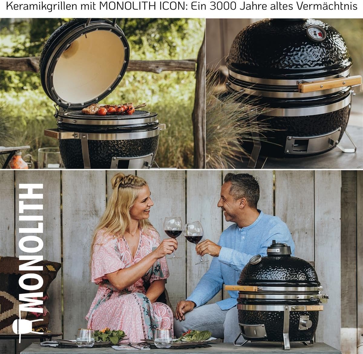 Monolith Icon BBQ – the Kamado table grill for on the go - QUORE