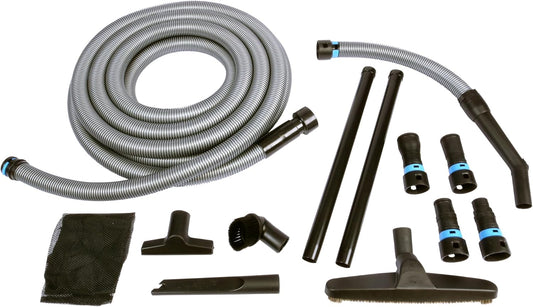 Quick Click Multi-Brand Power Tool Stofafname Adapter Set en Volledige Cleanup Stofzuiger Accessoires met 30 Ft. Slang voor Thuis en Winkel Nat/Droog Stofzuigers