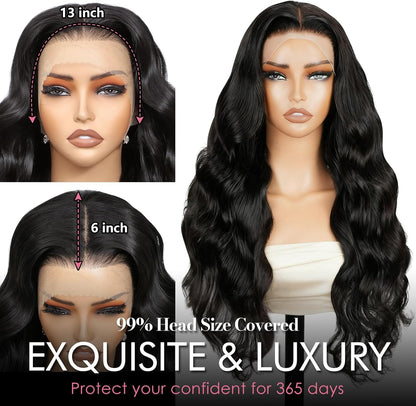 13x6 HD Lace Front Pruik – Pruik van Echt Haar – Haarpruik – Lace Wig – Human Hair Pruik – HD Transparant Swiss Lace – 18 Inch Body Wave