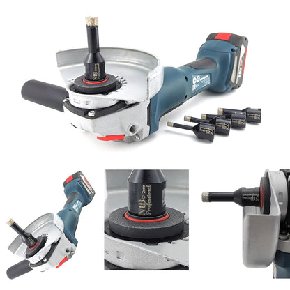 NBB vacuum gesoldeerde diamantgatzaag met M14, voor professioneel droog of nat boren op hard porselein, keramiek, tegels, graniet, marmer, snel (PRO 6/8/10/12/35/43/68mm +Moersleutel+Boorgeleider)