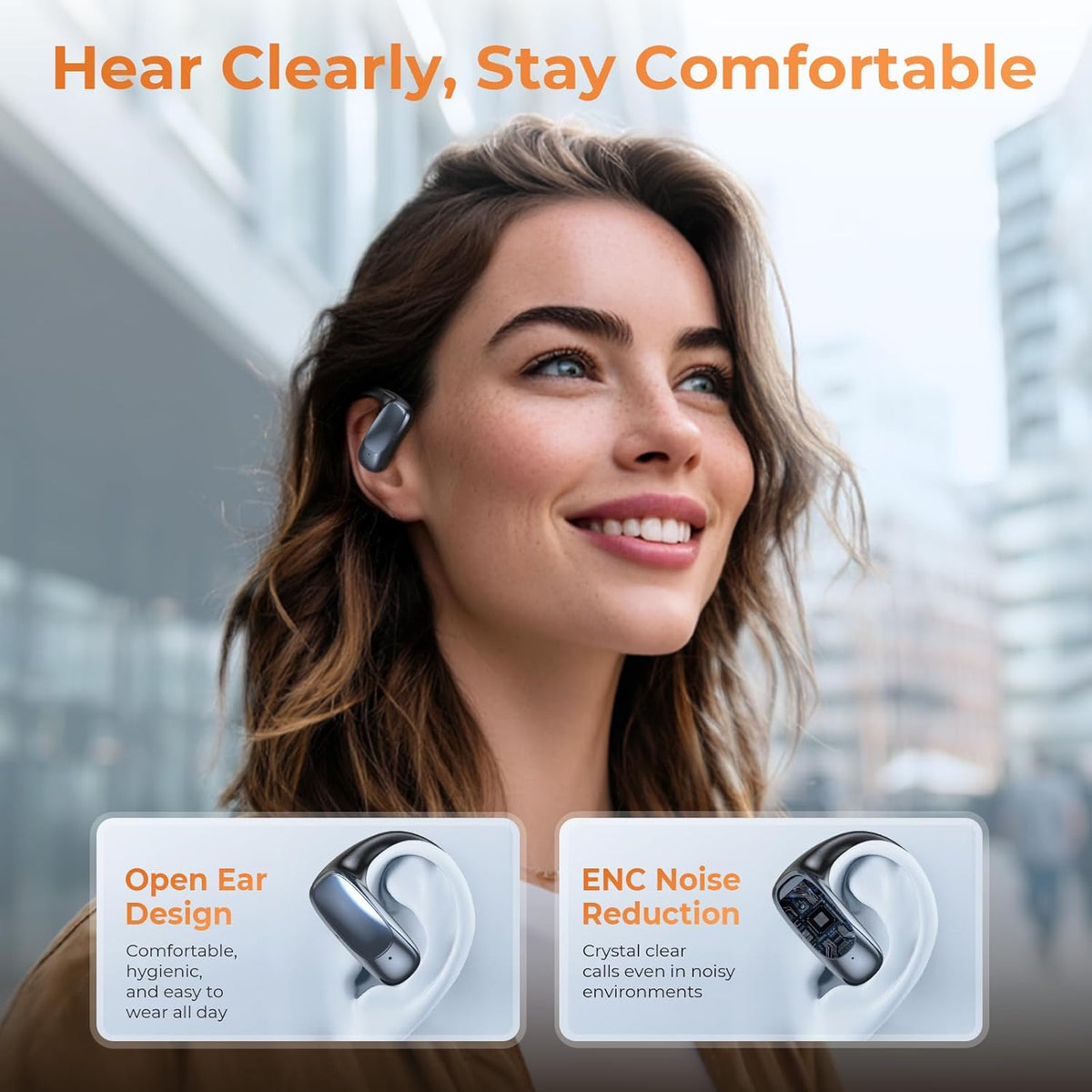 Kentfaith AI Translator Earbuds Real Time 4-in-1 Vertaal oordopjes, 132 talen met AI assistent, Bluetooth 5.4 voor reizen, zaken, leren