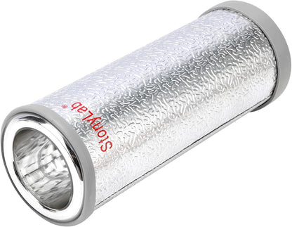 Dewar-Kolf – Dewarfles – Cryogene Kolf – Laboratoriumkolf – Vloeibare Stikstof Kolf – 350 Ml Cilindrisch – Dubbelwandig Borosilicaatglas Met Aluminium Basis