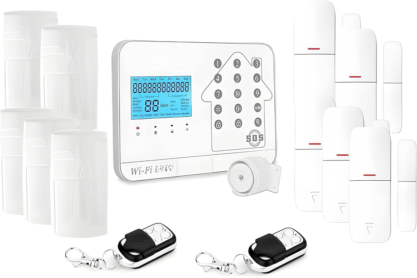 Lifebox Alarmsysteem voor thuis, draadloos, wifi, internet en GSM Futura, wit, Smart Life-Box, dieren-5