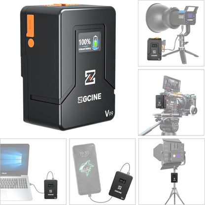 V-Mount Accu – Camera Accu – Batterij – Powerbank – V-Lock Batterij – 99Wh Capaciteit – PD USB-C Snelladen