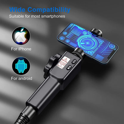 Ralcam Endoskopkamera mit Licht Camera - Inspektionskamera 8.5mm HD1080P Industrial Endoscope mit 8 Adjustable LED Digitales Endoskop 2m Flexible Kabel, für Android und IOS Smartphone (2M Kabel)