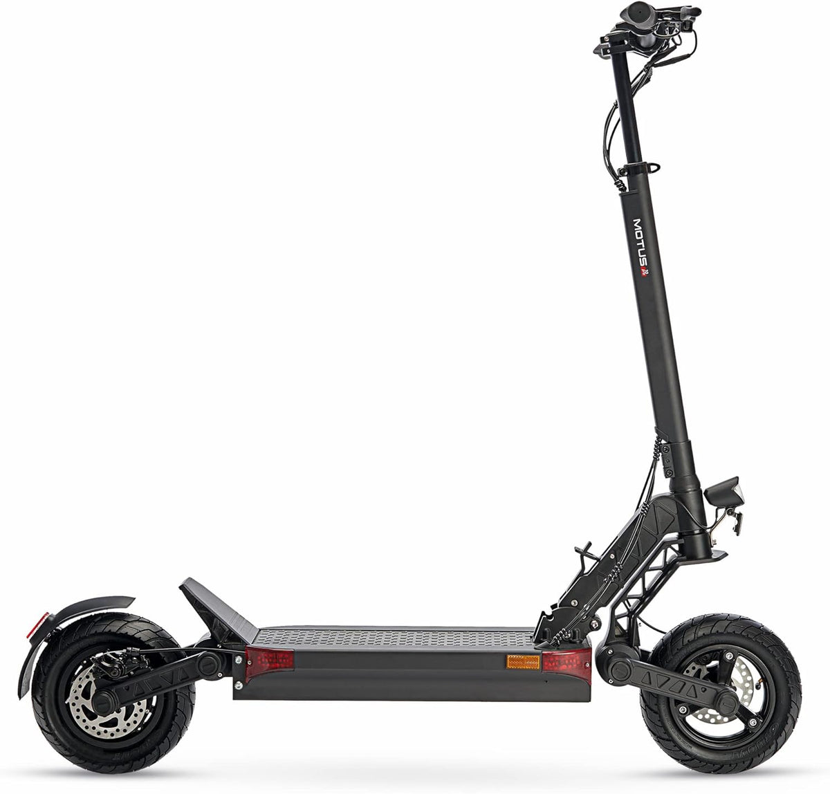 Motus Scooty Pro Elektrische step, 25 km, 70 km looptijd, 280 Wh – 946 Wh | volwassenen/kinderen, opvouwbaar, draagbaar, elektrische scooter, 8,5 inch – 10 inch, 3 snelheden, lcd-display