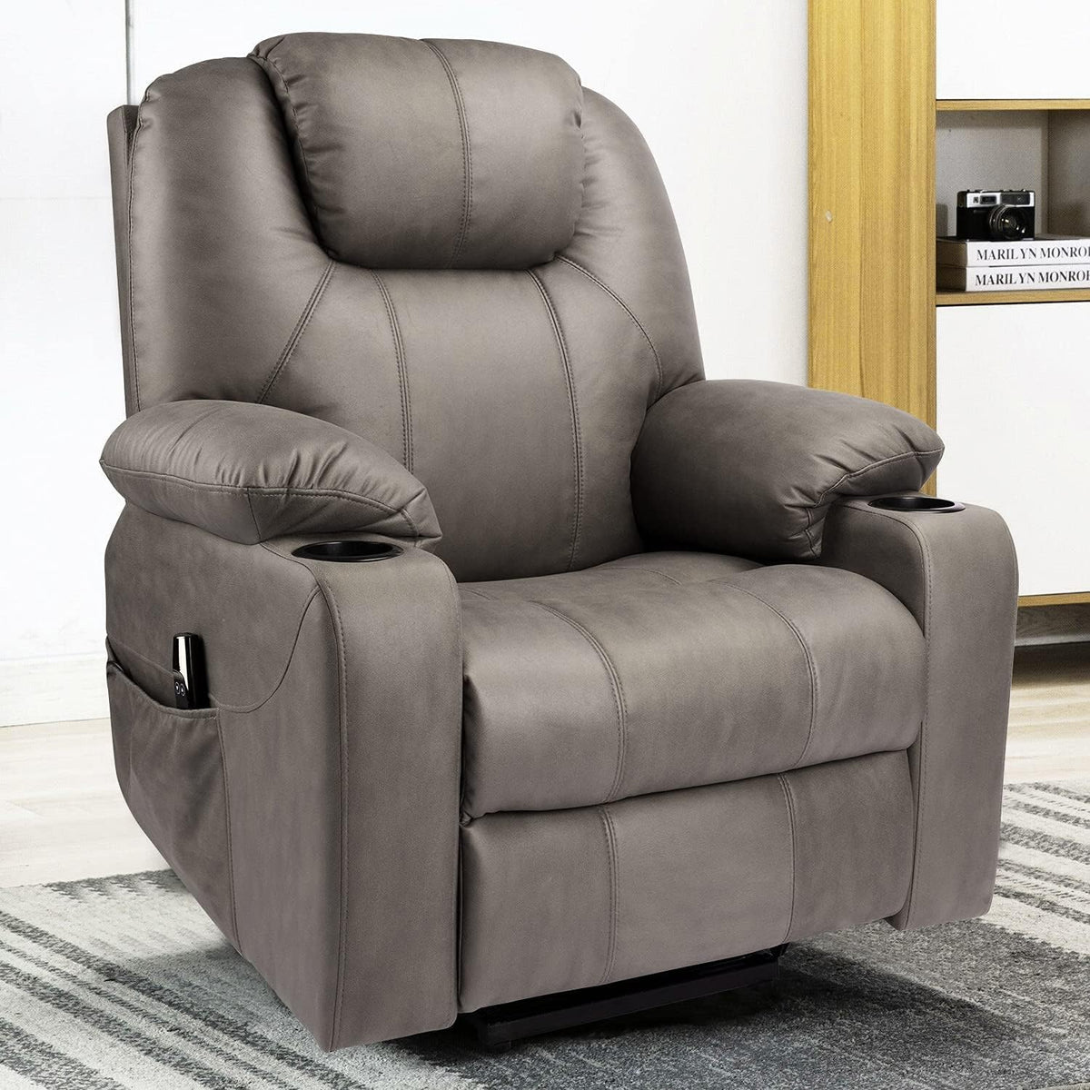 Elektrische Relaxfauteuil – Relaxstoel – Powerlift Stoel – Verstelbare Fauteuil – Loungestoel – Elektrisch Verstelbare Rugleuning – Opstaande Liftfunctie