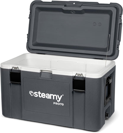 Steamy Pro 70 koelbox, 70 liter, grijs
