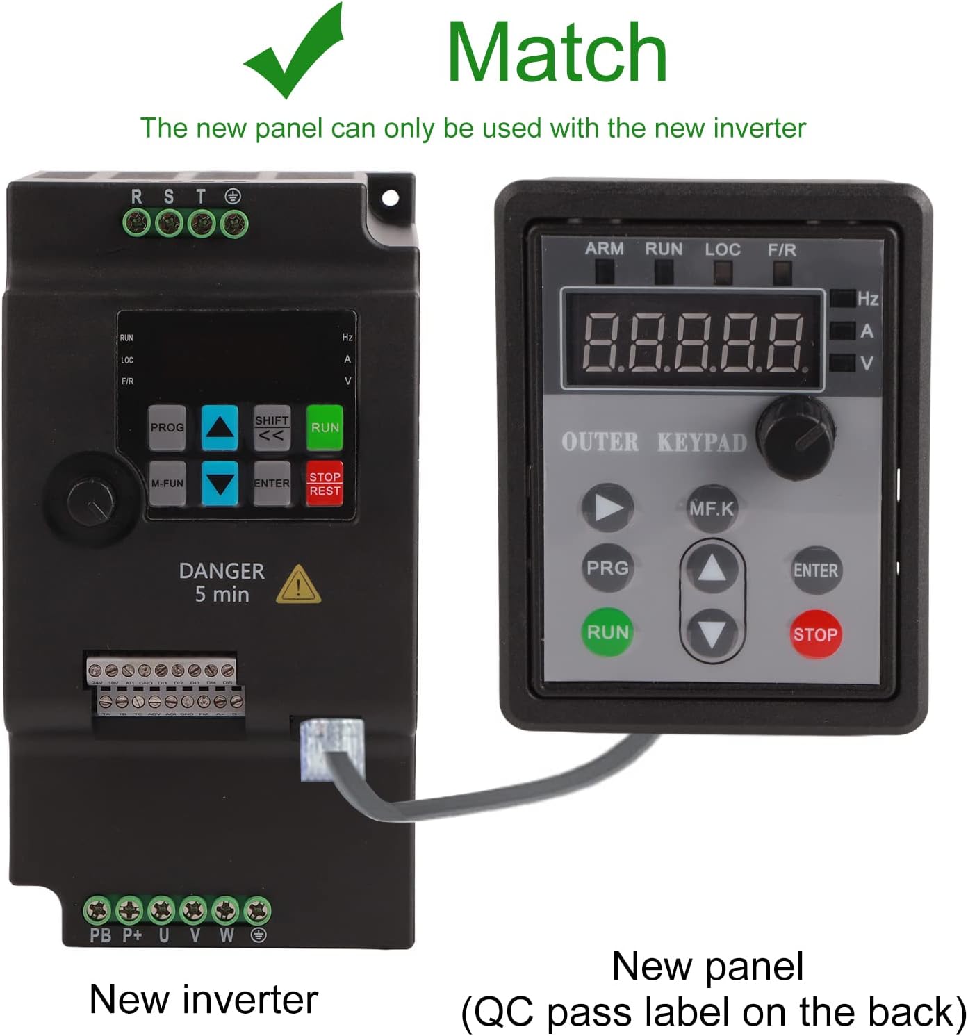 SKI780 Mini VFD 220 V / 380 V omvormer carico Convertitore di frequenza variabele omvormer monofase/trifase CA per motor trifase 0,75/1,5/2,2 kW (220VAC 2,2kW)