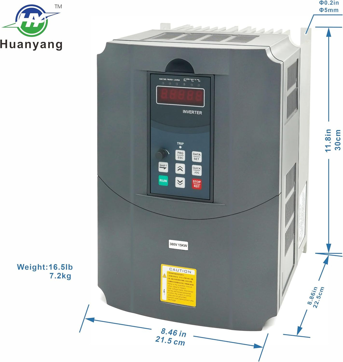 Frequentieomvormer VFD Computerized Numerical Control van de motor, omvormer voor spindelmotor, controle van de snelheid, Huanyang GT-serie (380V/15KW)