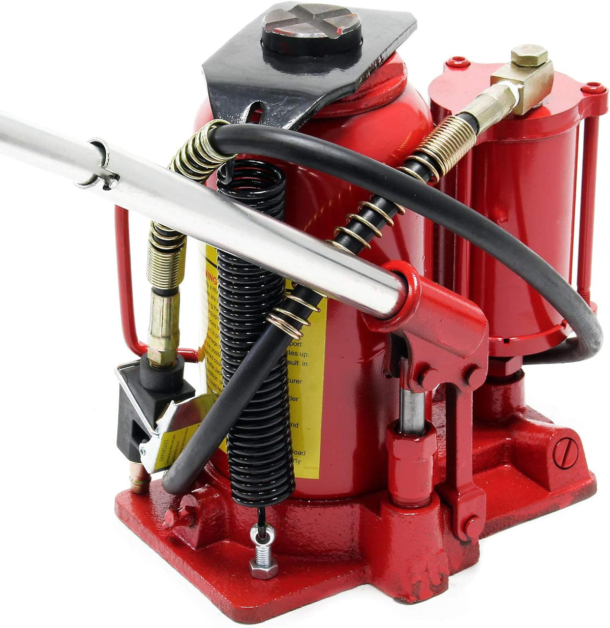 Hydraulische potkrik 20t pneumatische en handmatige bediening autokrik kruk met luchtaansluiting