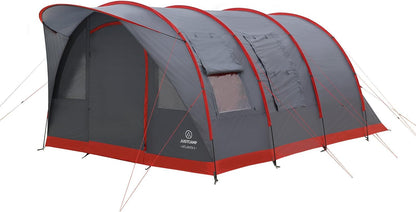 Justcamp Atlanta 3, 5, 7 campingtent, tunneltent met luifel, ingenaaide bodem