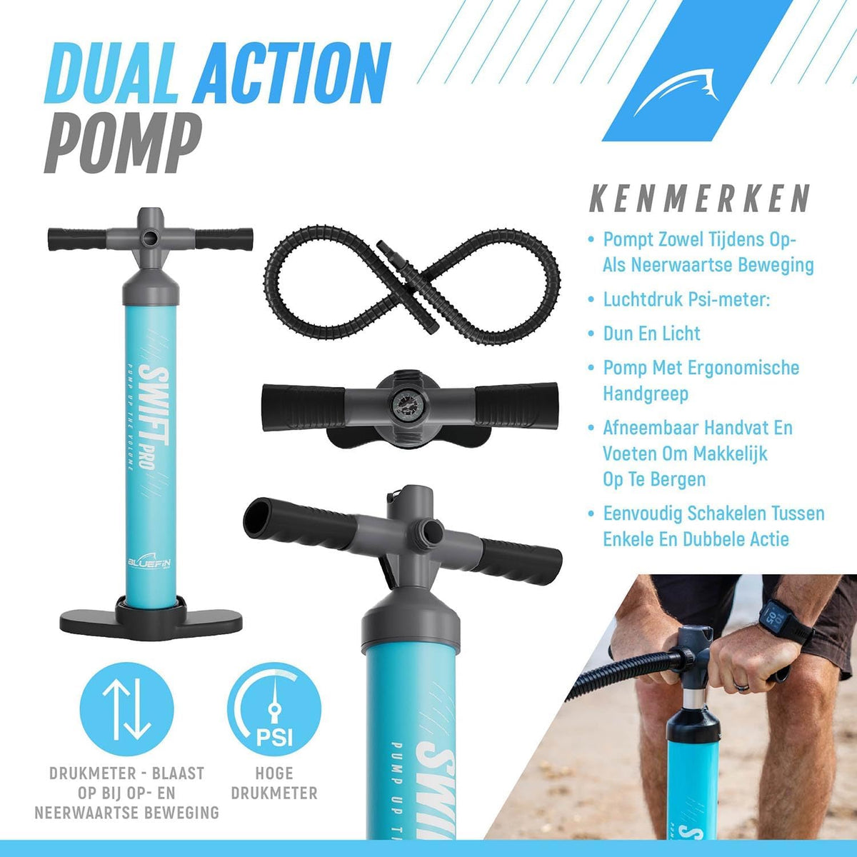 Bluefin SUP Cruise 10'8 Opblaasbaar Paddleboard voor volwassenen Makkelijk en Veilig Mee Te Nemen
