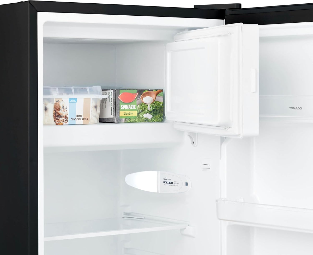 Tomado TRT4702B - Tabletop refrigerator - 80 liters - With freezer compartment - Energy label D - Black - QUORE