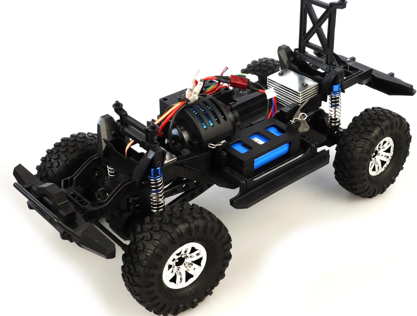 Amewi RC Dirt Climbing Pioneer SUV Crawler 4WD 1:10 RTR incl. afstandsbediening, accu en oplader, zilver
