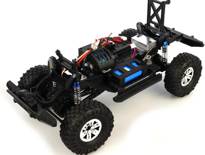 Amewi RC Dirt Climbing Pioneer SUV Crawler 4WD 1:10 RTR incl. afstandsbediening, accu en oplader, zilver