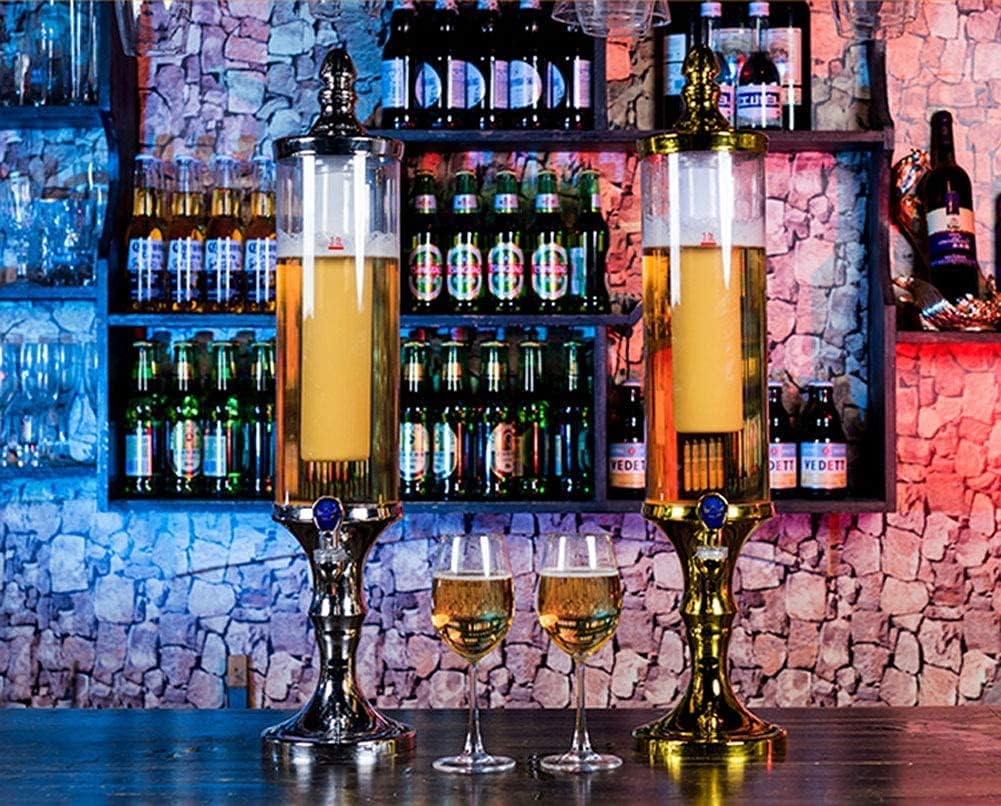 Dispenser - Beverage dispenser - Beer tower dispenser - 3L - Beautiful appearance - Gold