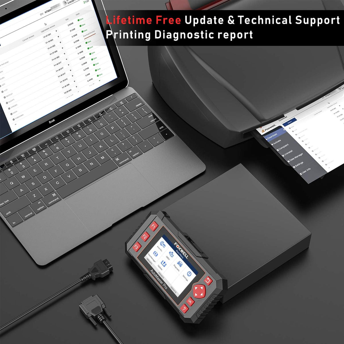 OBD2 Scanner – Autodiagnose Tool – Foutcode Lezer – ABS Scanner – SRS Airbag Scanner – 5-in-1 Diagnosefuncties – Automatische VIN Herkenning