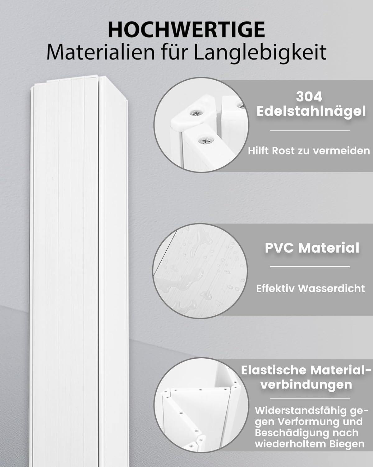 Badkuipafdekking Wit – Badhoes – Baddeksel – Afdekplaat – Isolatieplaat – 75 x 180 cm – 12 mm PVC, Tot 10 kg Belastbaar