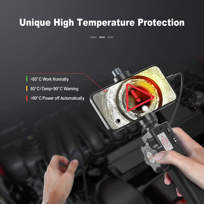 Ralcam Endoskopkamera mit Licht Camera - Inspektionskamera 8.5mm HD1080P Industrial Endoscope mit 8 Adjustable LED Digitales Endoskop 1.5M Halbstarre Kabel, für Android und IOS Smartphone