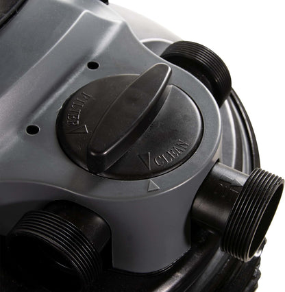 AquaForte CBF-12000 Druktfilter met PL 24 Watt UV-C en Backwash Functie, Eenvoudig Onderhoud, Max. Flow 6 m3 per Uur, Max. Vijver 12 m3, Afmeting Ø41 x 51 cm, Voor Vijvers Zonder Koivissen