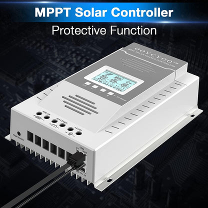 100A Solar Charge Controller MPPT Solar Charge Controller 12V 24V DC 100V Automatische Identificatie, 99% laadefficiëntie Solar Controller voor lithium / GEL / Flooded batterij