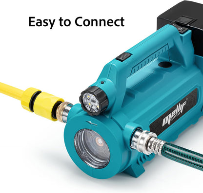 Draadloze Transferpomp – Waterpomp – Accu-pomp – Zelfaanzuigende Pomp – Mobiele Pomp – Compatibel met Makita 18 V – Draagbaar en Compact – Duurzaam ABS-kunststof