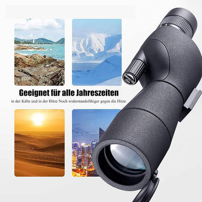 Monoculaire zoom-telescoop, 60 mm oculaire BAK4 HD astronomie telescoop met adapter en driepod-telescoop voor verrekijker, volwassenen, vogelobservatie, astronomie, landschapsfotografie