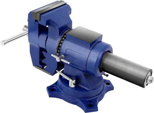 Screw Stick 12 cm Professional Vice 360 Degree Rotating Large Multifunctional Bench Vice for Orbital Sanders Milling Machines - QUORE