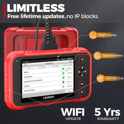 OBD2 Scanner – Diagnosetool – Foutcode Lezer – Auto Scanner – Truck Scanner – 7 Resetfuncties – Gratis Levenslange Updates