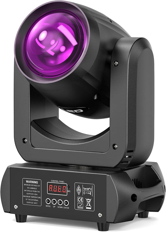 150 W Moving Head LED DMX Podium Licht 8 GOBO Roterende RGBW Spot Beam DJ Licht Geluid Geactiveerde Koplamp voor Kerst Disco Concert Party Bruiloften