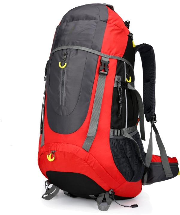 Wandelrugzak - Kampeertas - Trekking rugzak - Camping Essentials Tas - 70L - Lichtgewicht - Waterdichte - Nylon - Rood