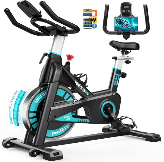 Hometrainer – Fitnessfiets – Indoor Bike – Cardiofiets – Mini Fitnessbike – Magnetische Weerstand Met 100 Instellingen – Compact En Stil - QUORE