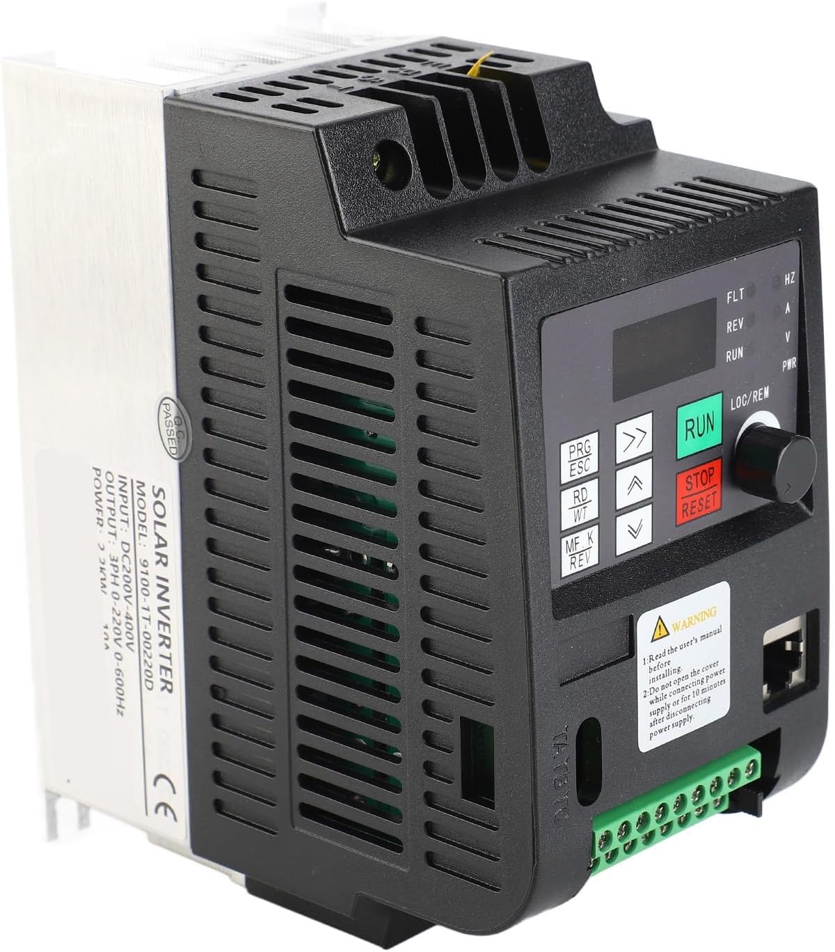Zonneomvormer PV-frequentieomvormer PWM-besturing DC 200V-400V ingang driefasige AC0-220V uitgang 2.2KW