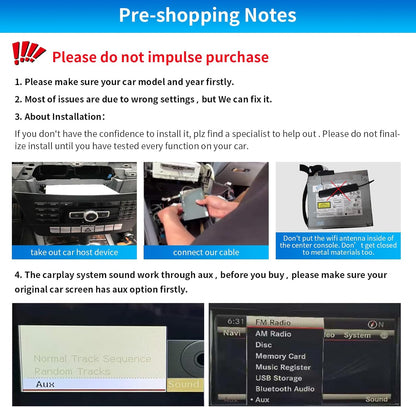 Draadloze CarPlay Android Auto Interface – Multimedia Interface – Infotainment Module – Decoder Box – Auto Multimedia Adapter – Voor NTG4.5/NTG4.7 2012-2015 – Draadloos Verbinden – MirrorLink, Navigatie En Camera Ondersteuning