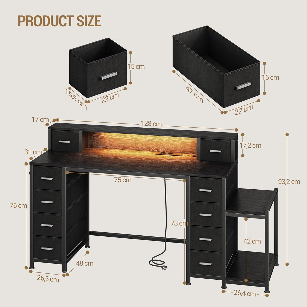 Hzuaneri Computer Table CD61004XEU