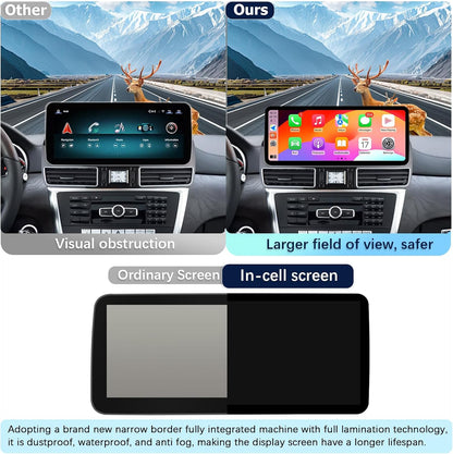 Multimedia Speler – Auto Radio – Touchscreen Navigatie – Carplay Systeem – Android Auto Interface – 12,3 Inch HD Scherm – Duale Besturingssystemen