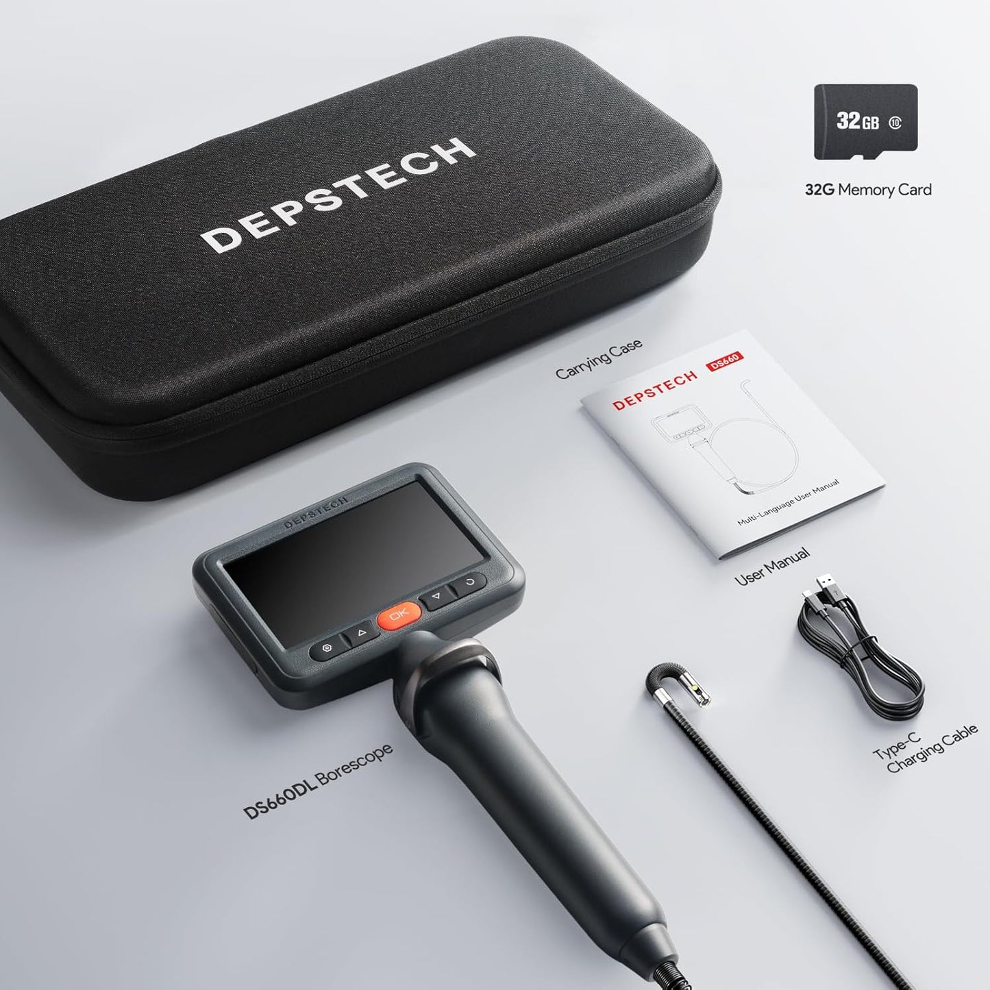 DS660DL Articulerende Borescope Camera met Licht
