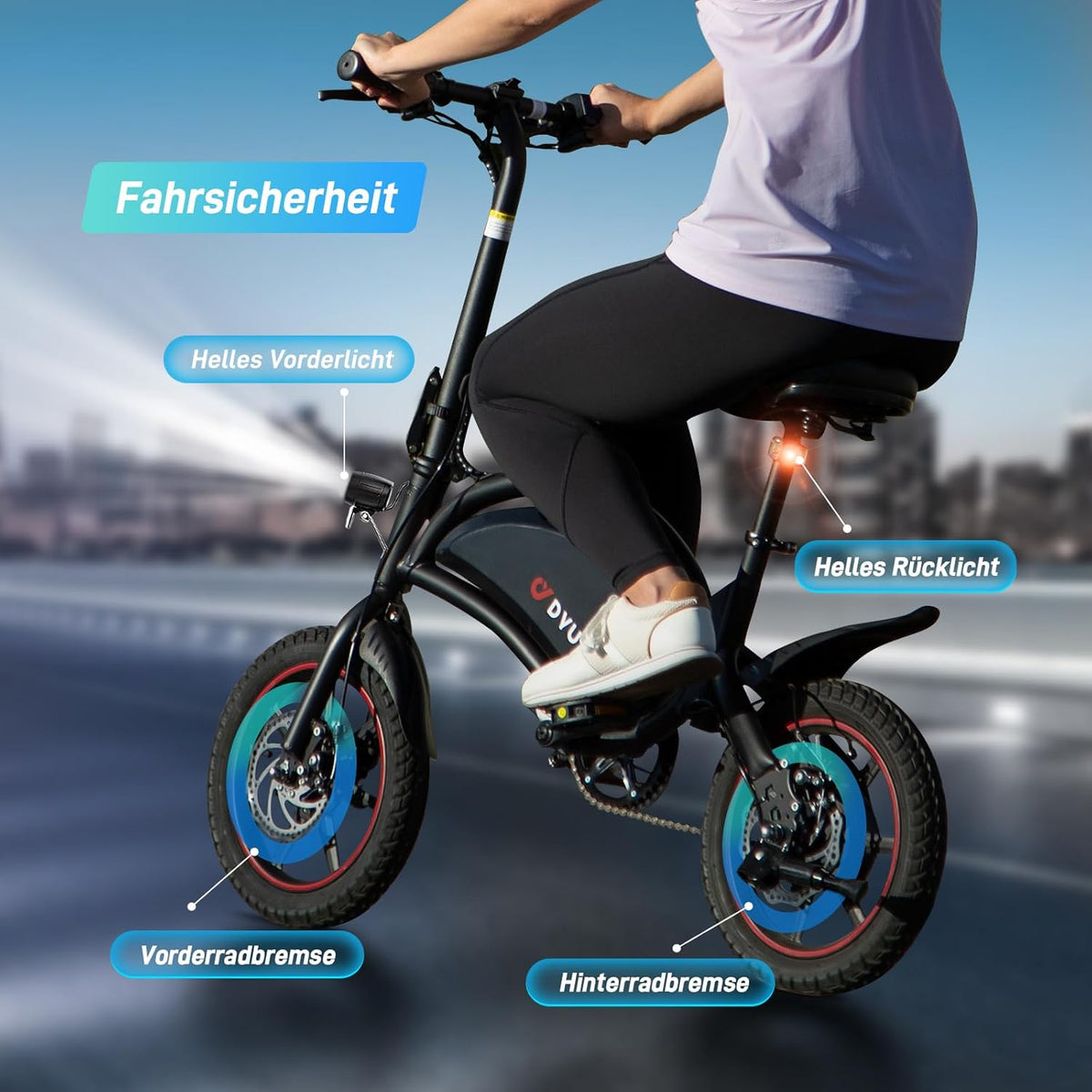 <font dir="auto" style="vertical-align: inherit;"><font dir="auto" style="vertical-align: inherit;">        DYU D3S E-bike, folding bike, 14 inch, electric bicycle, 25 km/h top speed, 40 km range, disc brakes, foldable, for youth and adults       </font><