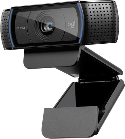 Sennheiser Profiel Streaming Set met USB Microfoon, 3m USB-C Kabel - Zwart (700100) & Logitech C920 HD Pro Webcam, full HD 1080p/30fps videogesprekken, zwart, 1 stuk