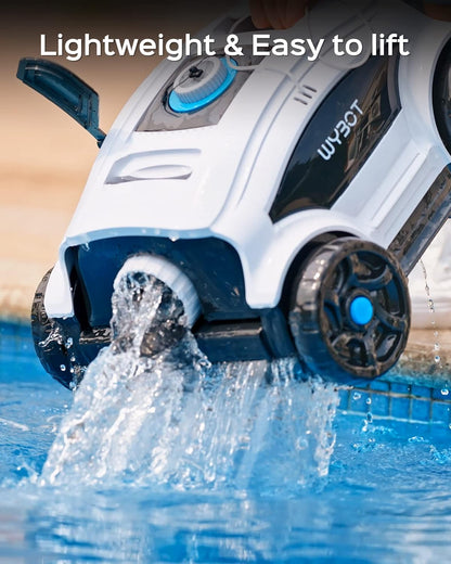 <font dir="auto" style="vertical-align: inherit;"><font dir="auto" style="vertical-align: inherit;">        WYBOT Pool robot with battery for 130 minutes of operation, powerful pool cleaner with dual drive motors, fast water drainage, pool vacuum for abov