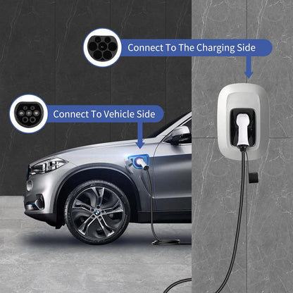 Type 2 EV evolutiekabelkabel evolutie voor PHEV ET Hybrid | 5m | 32A | 7.2KW | Type 2 Laadkabel compatibel met model S/3/X/Y, ID.3, E-Up, Ioniq 5, E- TRON, EQC, KONA, ZOE