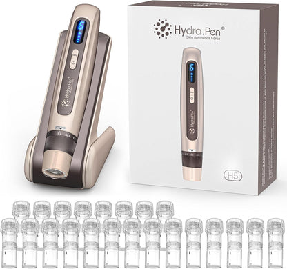 Professionele Microneedling Pen – Derma Pen – Microneedle Apparaat – Serum Applicator – Huidverzorgingspen – EMS Microstroom & Essence-Infusie – 6 Snelheden, Instelbare Naaldlengte 0-1,0 Mm