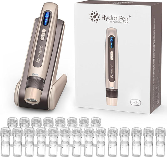 Professionele Microneedling Pen – Derma Pen – Microneedle Apparaat – Serum Applicator – Huidverzorgingspen – EMS Microstroom & Essence-Infusie – 6 Snelheden, Instelbare Naaldlengte 0-1,0 Mm