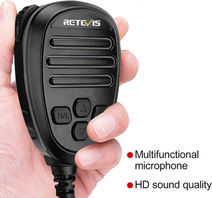 Retevis RA27 Marine Transceiver, IPX7 Waterproof, Class D DSC, GPS, 88 Channels VHF, Dual/Tri-watch, Geschikt voor International, Professional Marine Transceiver (1 stuk, zwart)