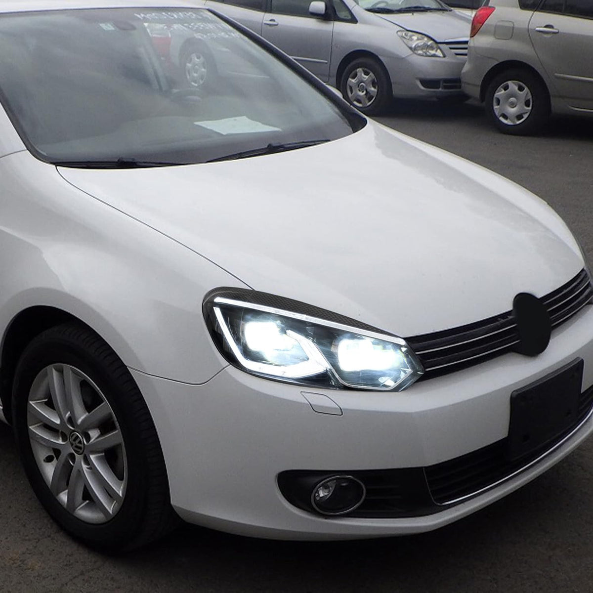VLAND Projectorkoplampen Compatibel voor Golf 6 MK6 TSI Halogeen 2008-2013 (Niet voor TDI/GTI/R), 1 set/Met E-keuringsmerk