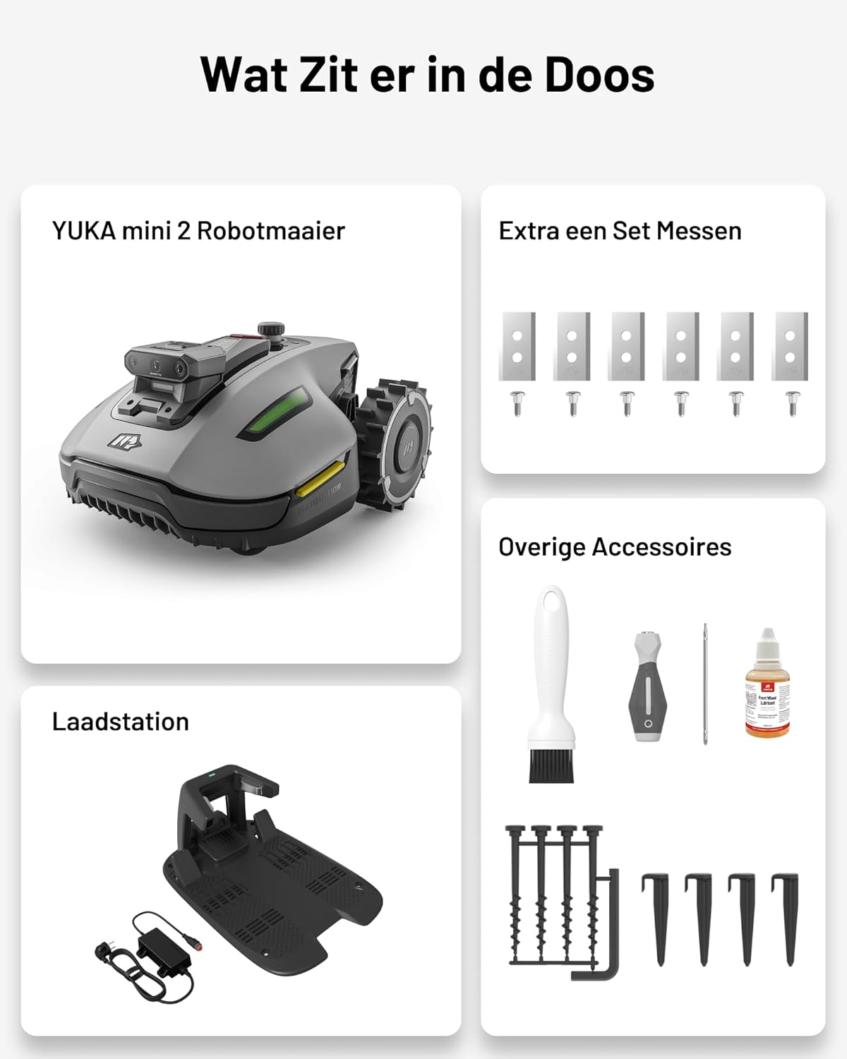 Robotmaaier – Automatische Grasmaaier – Gazonmaaier – Robot Grasmaaier – Tuinmaaier – Drievoudige Camera AI Navigatie – Geschikt Tot 500 m² Gazon
